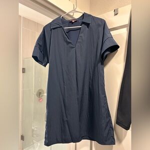 THML Dark Blue Casual Button Down Shirt